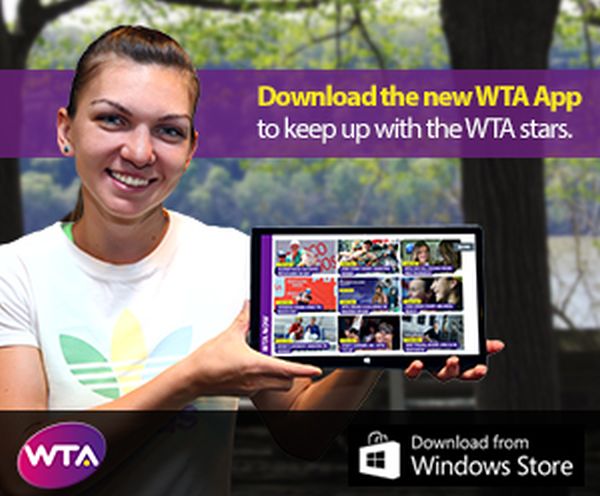 Simona Halep prezinta noua aplicatie WTA