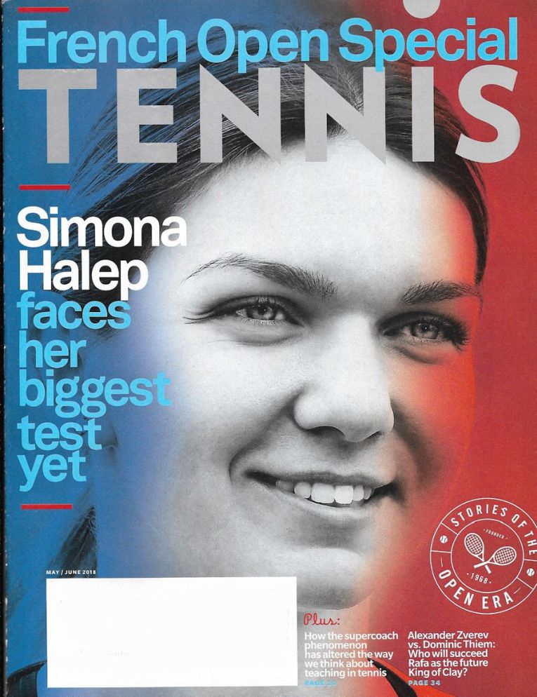 coperta tennis magazine simona halep