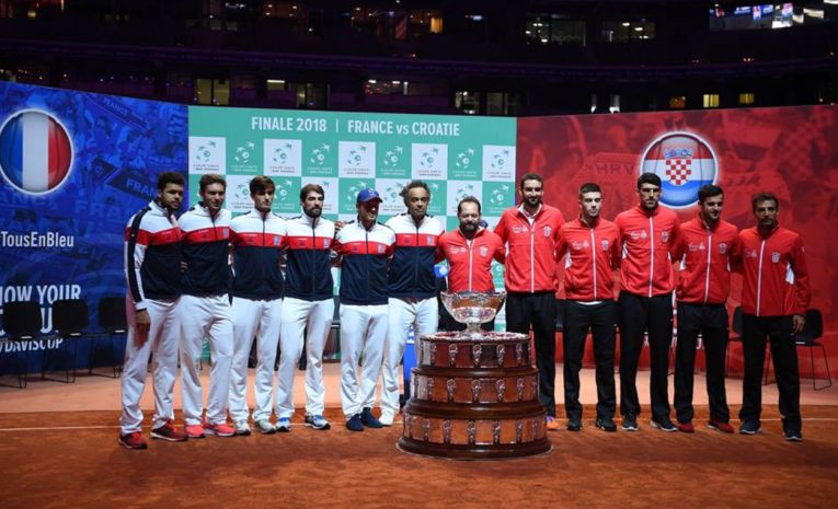 Echipele Franței și Croației încep lupta pentru trofeul Cupei Davis