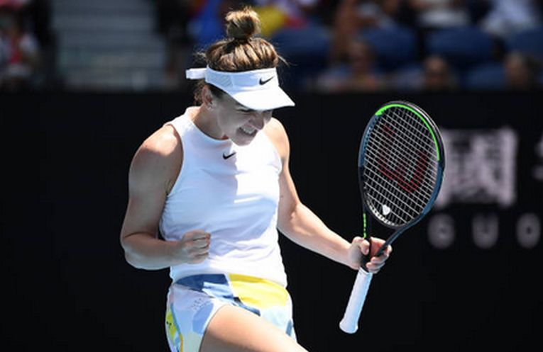 Bucuria calificării Simonei Halep în sferturile de finală ale Australian Open 2020
