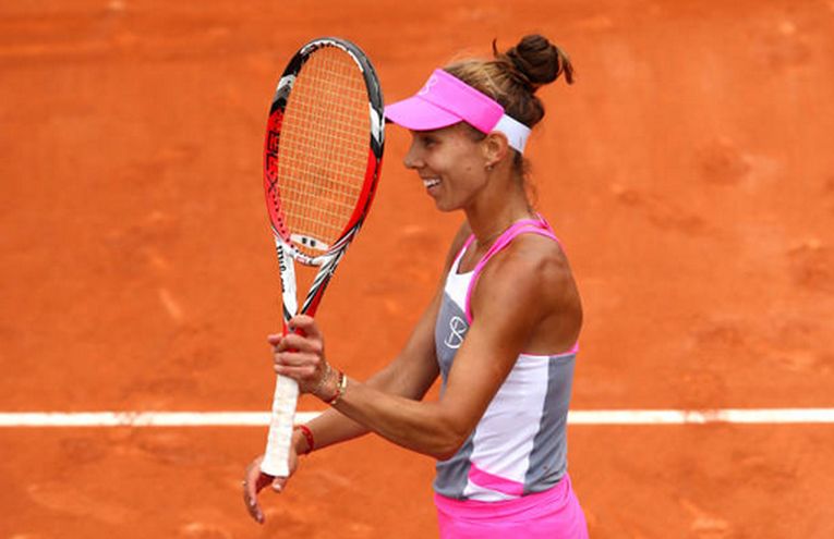 Mihaela Buzărnescu zâmbește din tot sufletul după fiecare meci câștigat la Roland Garros