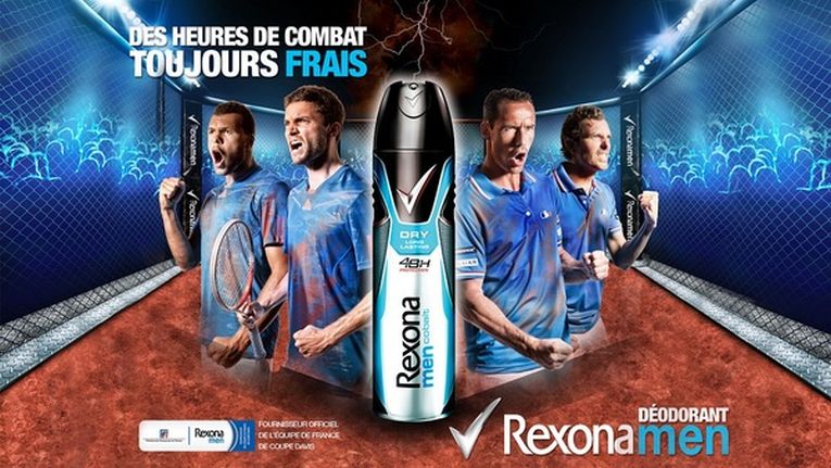 Rexona s-a implicat activ si la echipa de Cupa Davis a Frantei