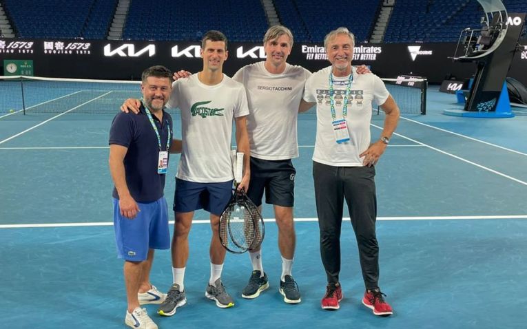 Novak Djokovic a făcut primul antrenament la Melbourne